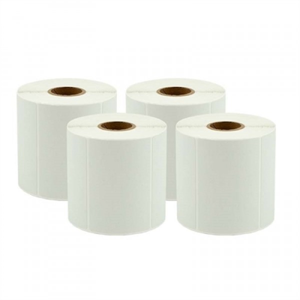 Iggual pack 4 rollos papel 600 etiquetas 74x50 mm