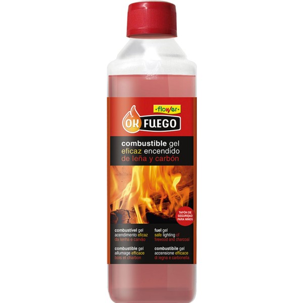 Okfuego combustible en gel, 500 ml (pack 2 unidades)